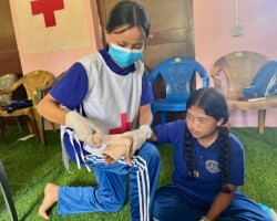 Health care facilities can be a long distance away so NGN and HCN and are training students and teachers in first aid and emergency care.